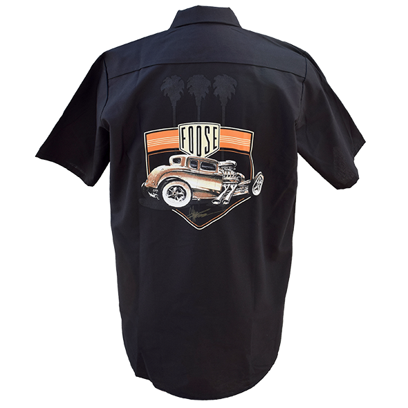 Hotrod Button Up Shop Shirt - Black - C. Foose Design, Inc.